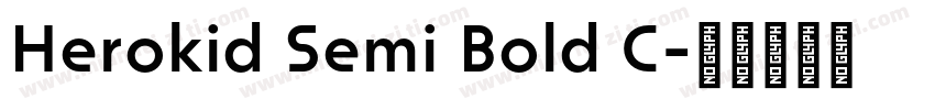 Herokid Semi Bold C字体转换